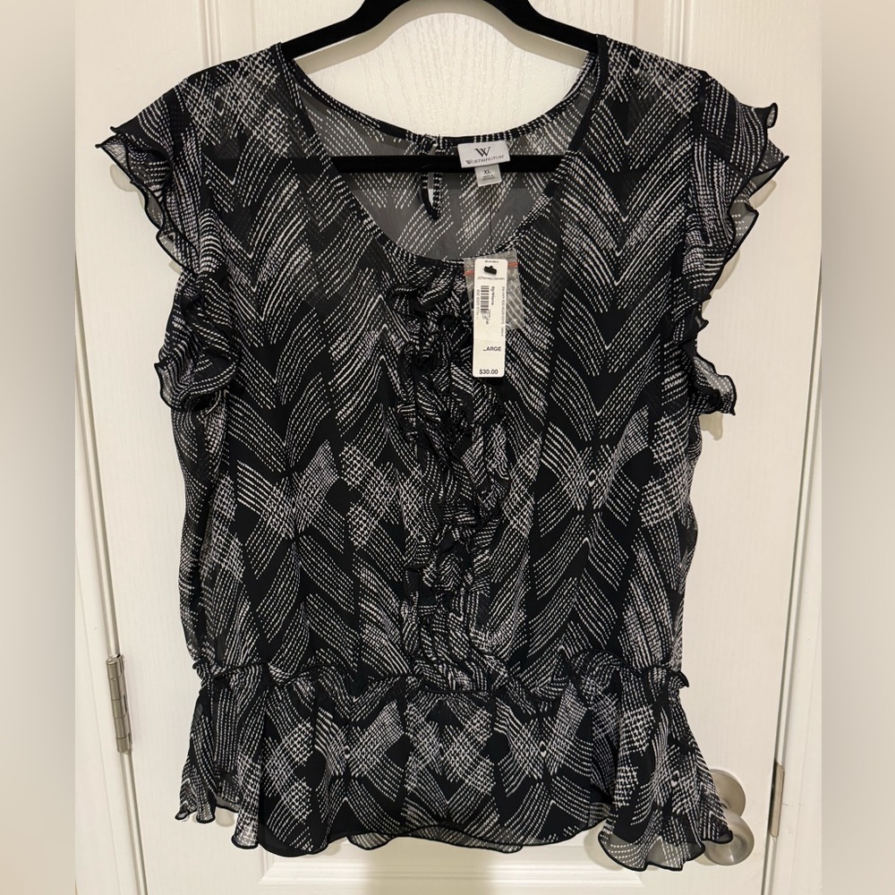 Worthinton Ruffled Front Blouse